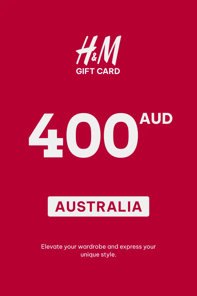 HandM 400 AUD Gift Card (Australia) - Digital Key