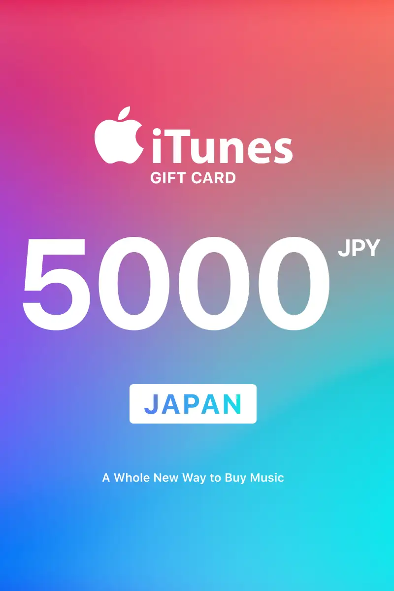 Apple iTunes 5000 JPY Gift Card (Japan) - Digital Key