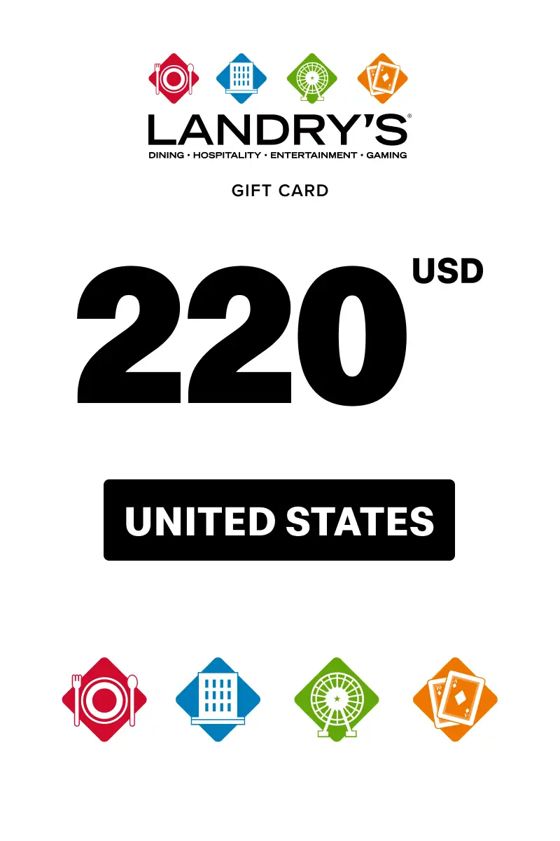 Landrys Restaurant 220 USD Gift Card (United States) - Digital Key