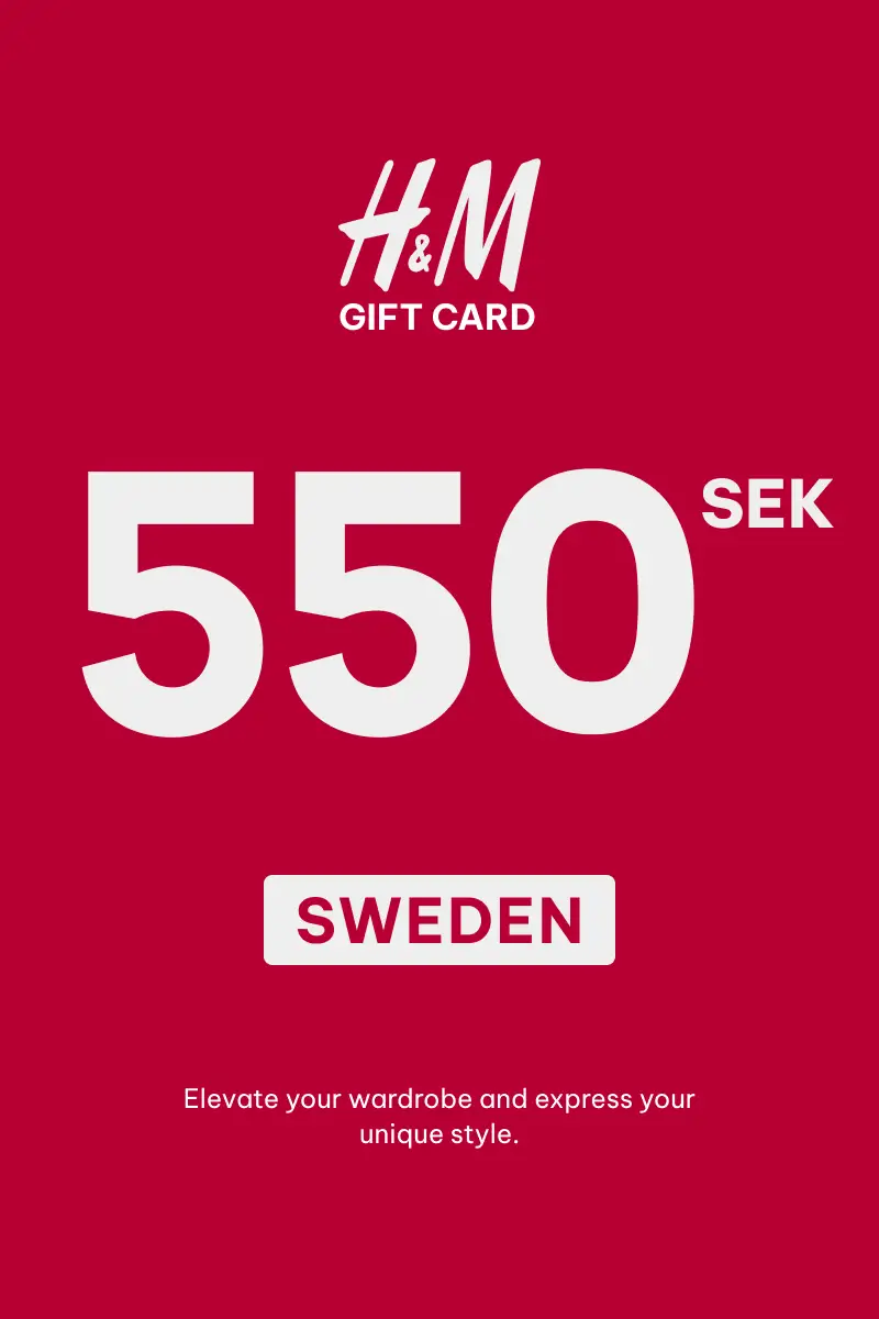 HandM 550 SEK Gift Card (Sweden) - Digital Key