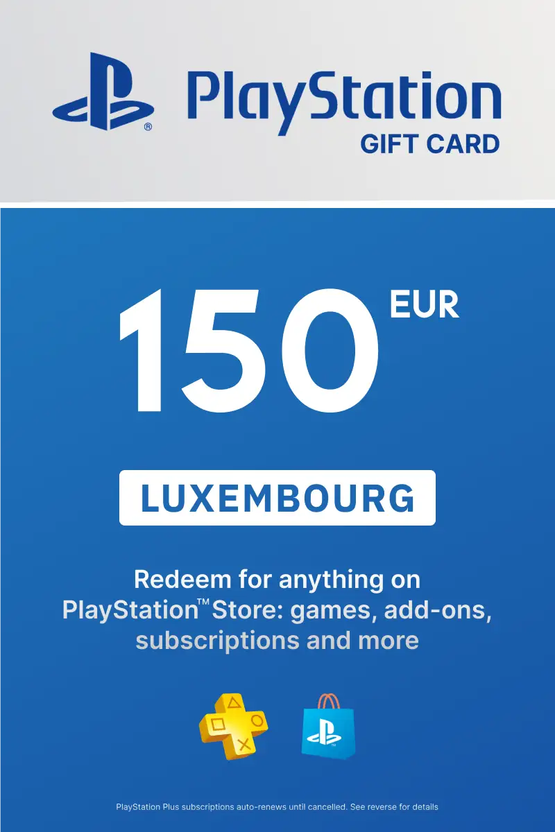 PlayStation Store 150 EUR Gift Card (Luxembourg) - Digital Key