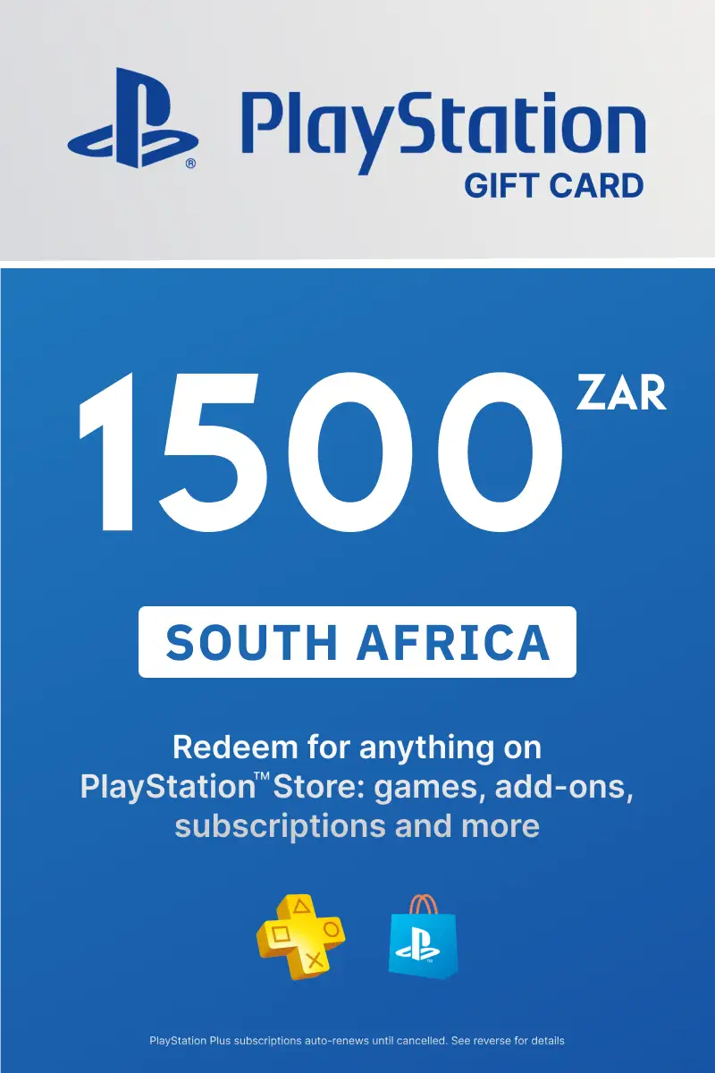 PlayStation Store 1500 ZAR Gift Card (South Africa) - Digital Key
