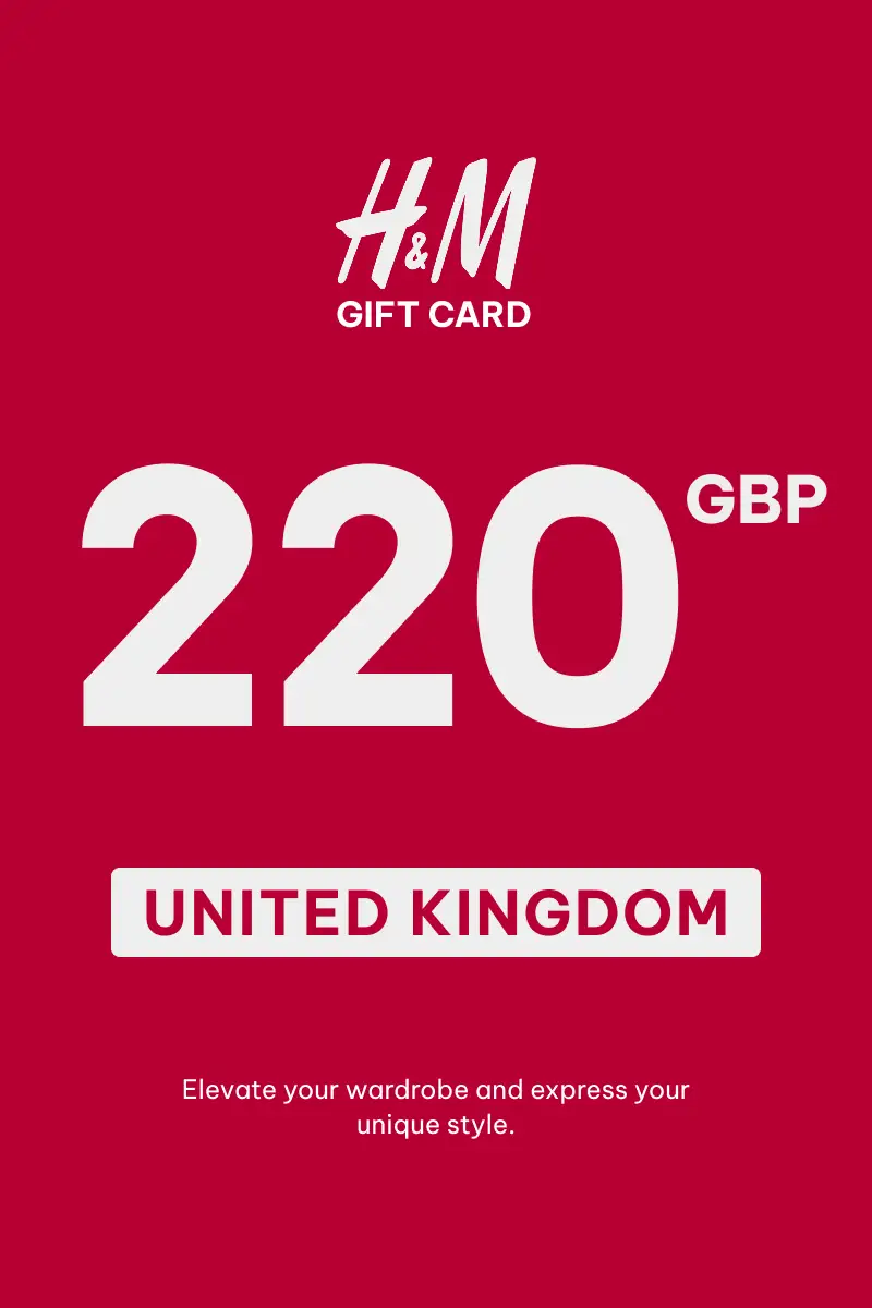 HandM 220 GBP Gift Card (United Kingdom) - Digital Key