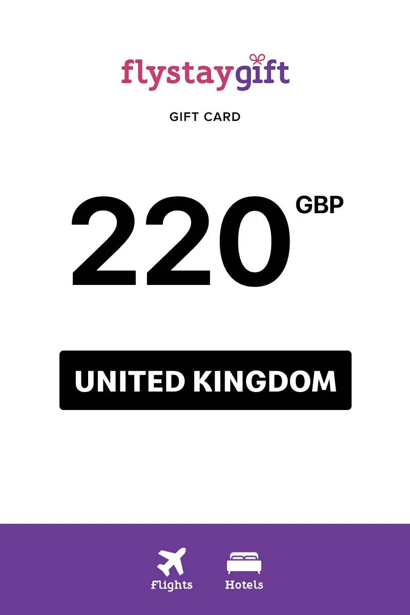 Flystay Gift 220 GBP Gift Card (United Kingdom) - Digital Key