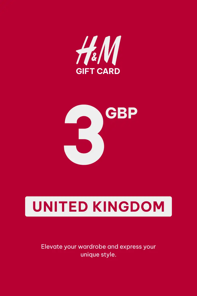 HandM 3 GBP Gift Card (United Kingdom) - Digital Key