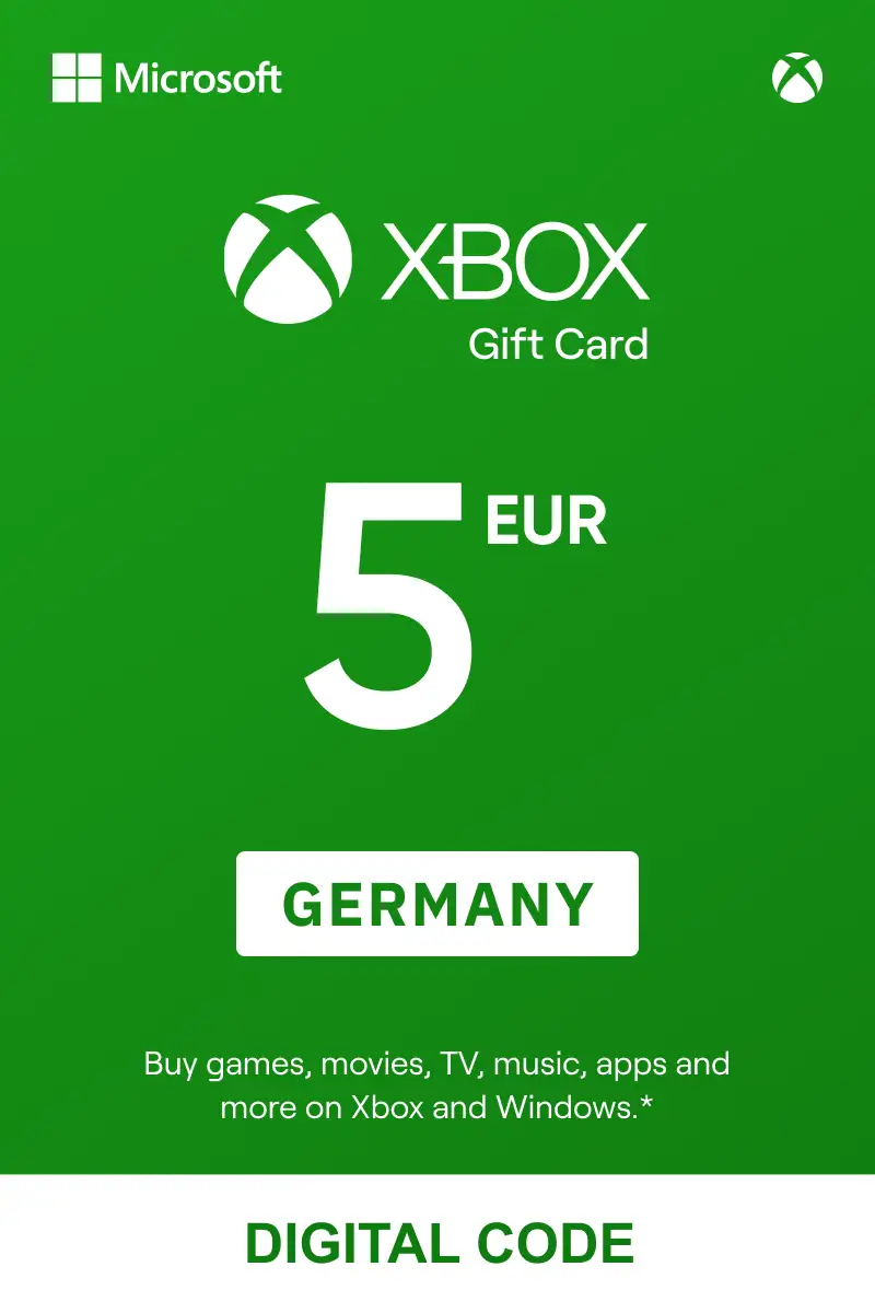 Xbox 5 EUR Gift Card (Germany) - Digital Key