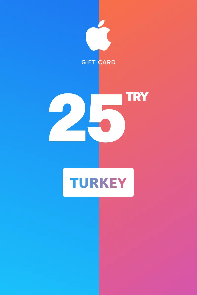 App Store and iTunes 25 TRY Gift Card (Turkey) - Digital Key