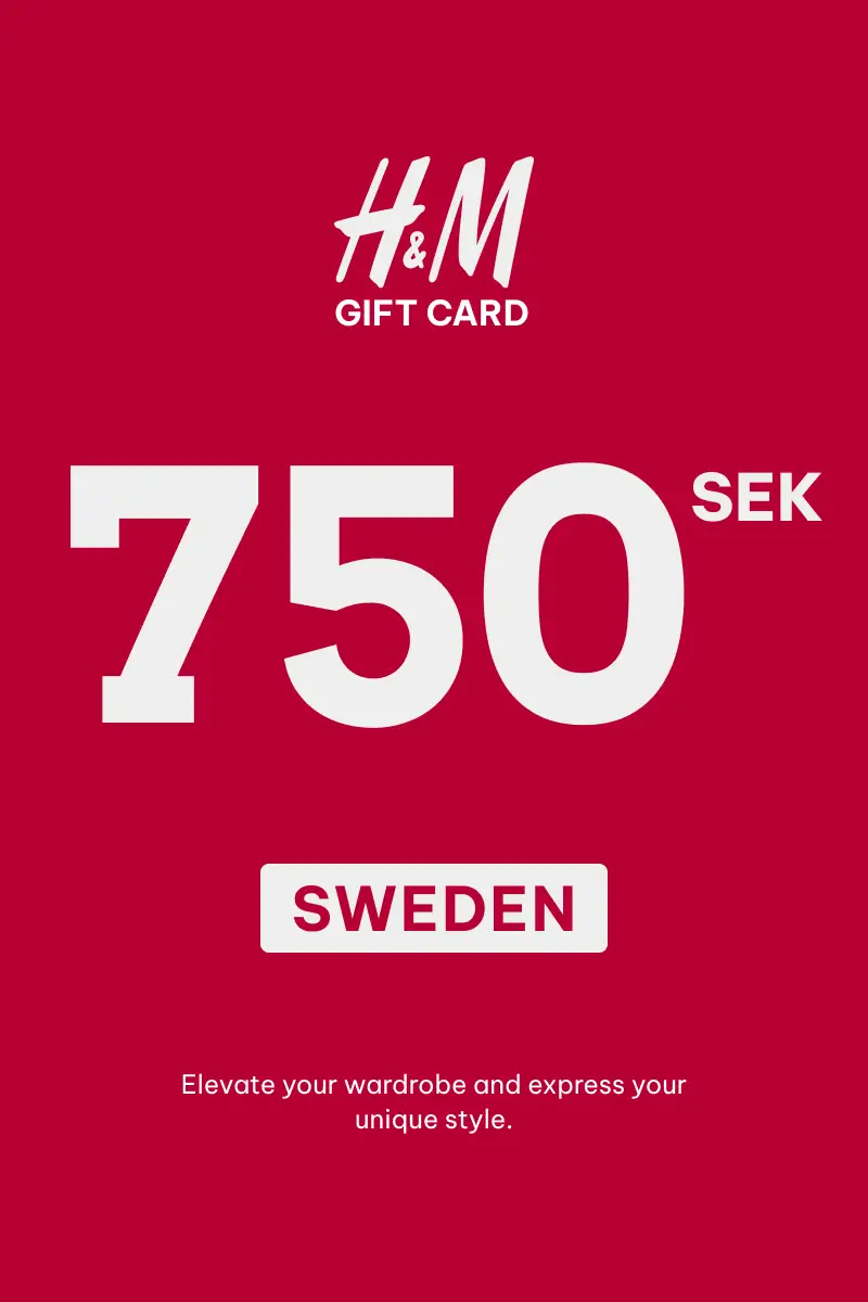 HandM 750 SEK Gift Card (Sweden) - Digital Key afbeelding 1