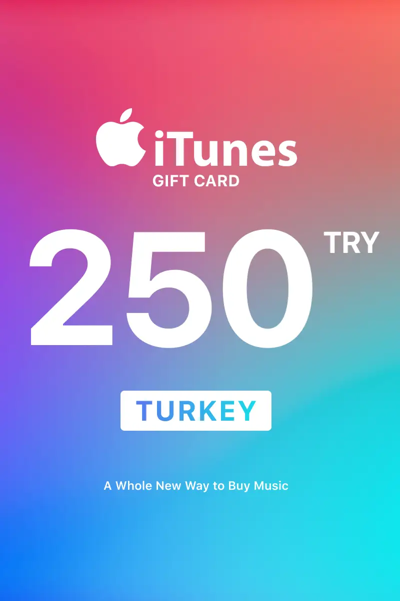 Apple iTunes 250 TRY Gift Card (Turkey) - Digital Key