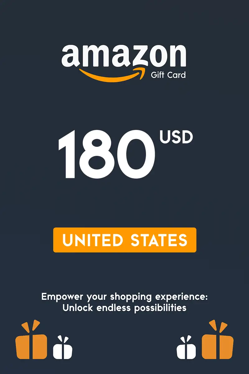 Amazon 180 USD Gift Card (United States) - Digital Key