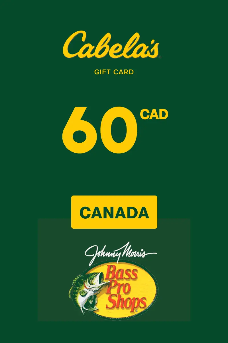 Cabela's 60 CAD Gift Card (Canada) - Digital Key