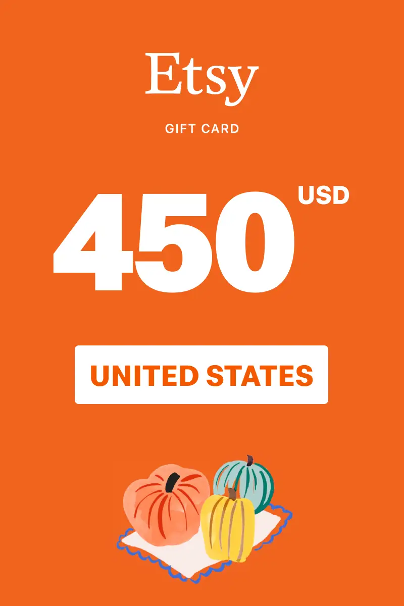 Etsy 450 USD Gift Card (United States) - Digital Key