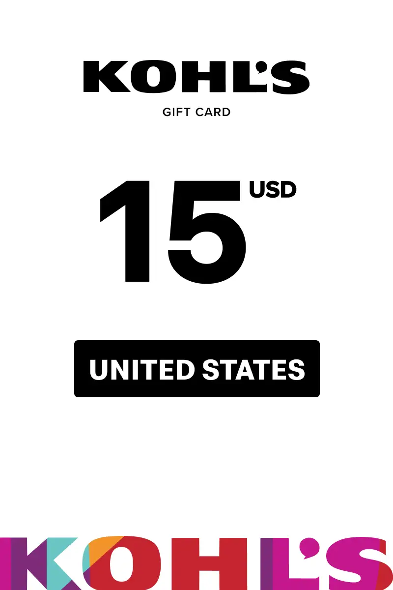 Kohl's 15 USD Gift card (United States) - Digital Key