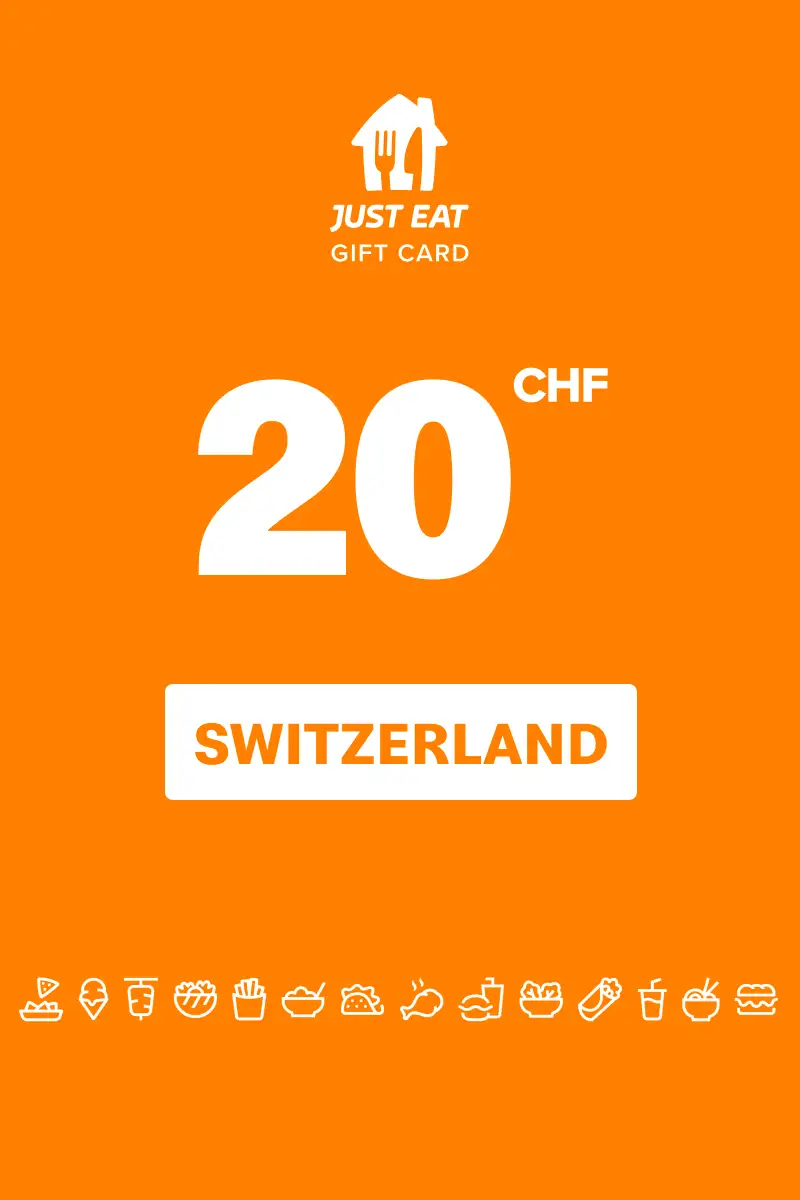 Just Eat 20 CHF Gift Card (Switzerland) - Digital Key