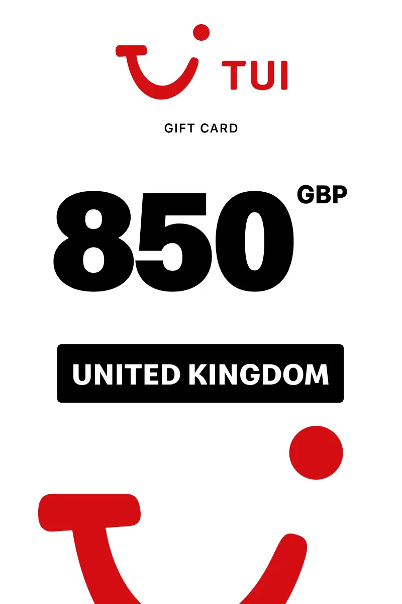 TUI Travel 850 GBP Gift Card (United Kingdom) - Digital Key