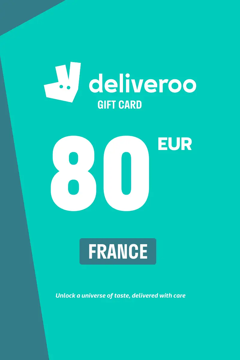 Deliveroo 80 EUR Gift Card (France) - Digital Key