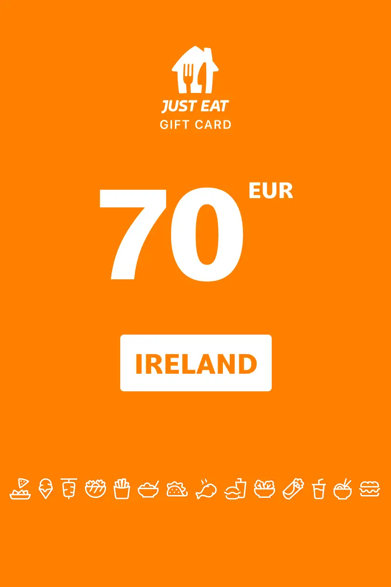 Just Eat 70 EUR Gift Card (Ireland) - Digital Key