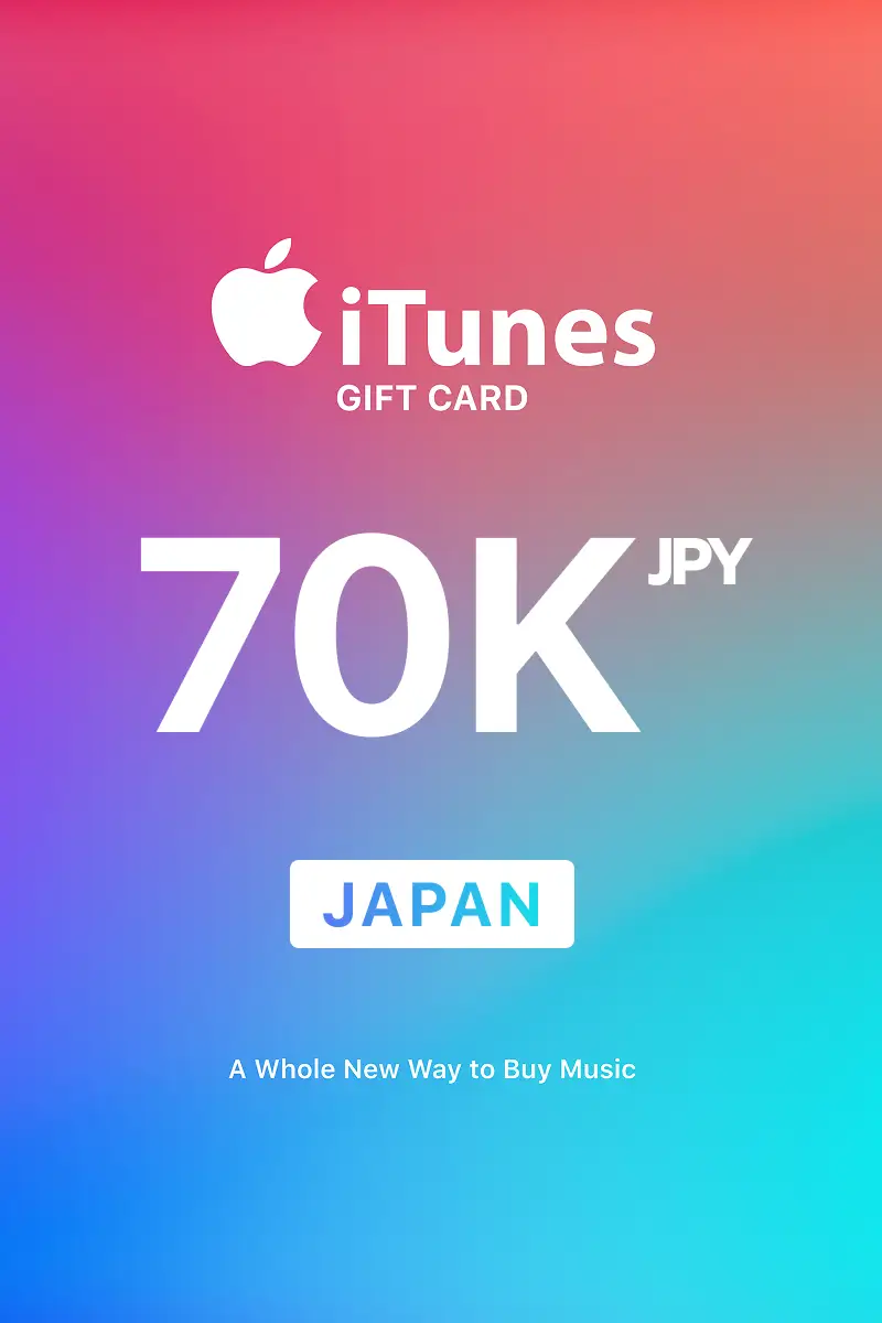 Apple iTunes 70000 JPY Gift Card (Japan) - Digital Key