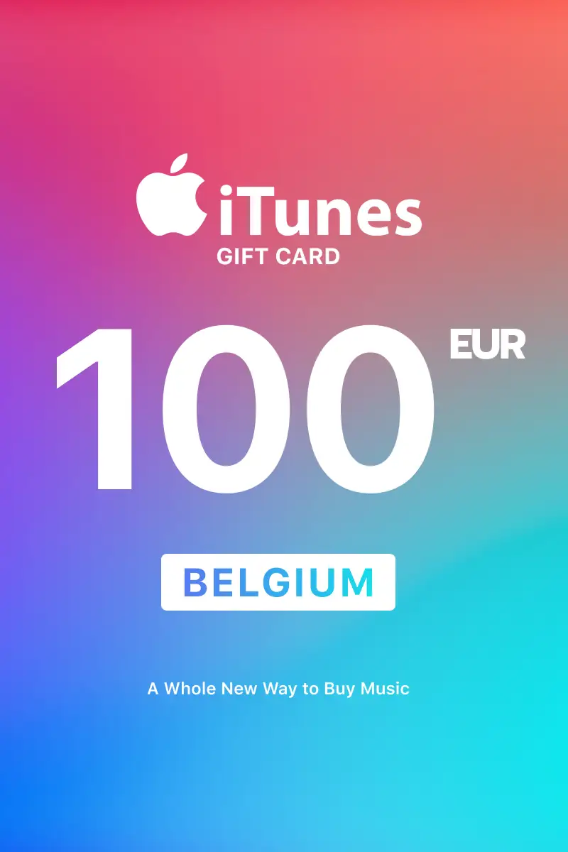 Apple iTunes 100 EUR Gift Card (Belgium) - Digital Key afbeelding 1