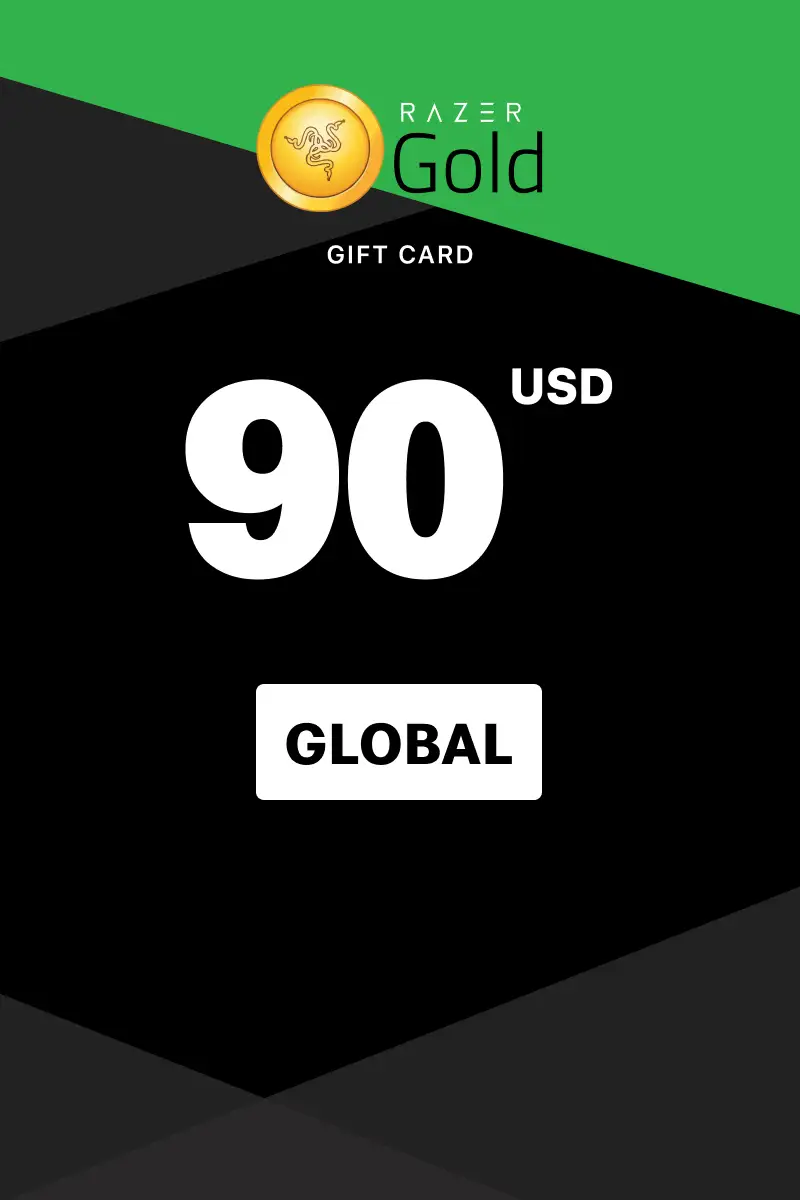 Razer Gold 90 USD Gift Card (Global) - Digital Key afbeelding 1