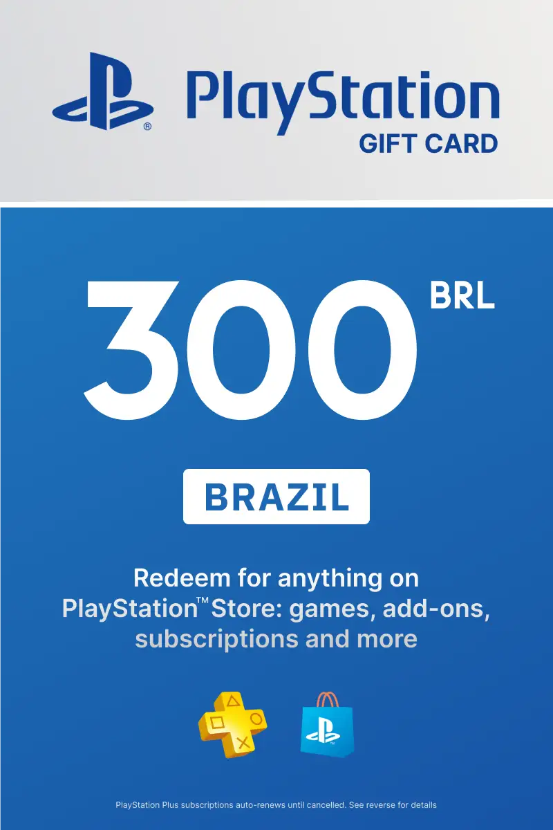 PlayStation Store 300 BRL Gift Card (Brazil) - Digital Key
