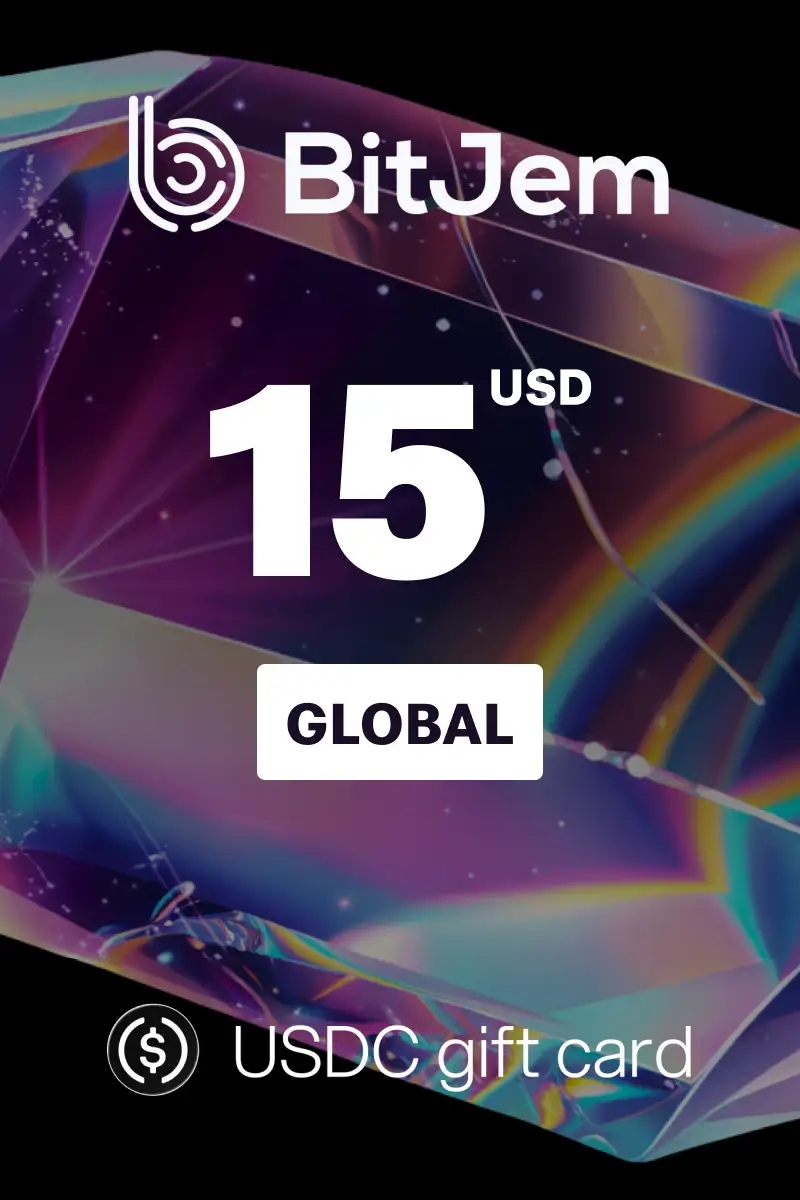 BitJem (USDC) 15 USD Crypto Gift Card (Global) - Digital Key