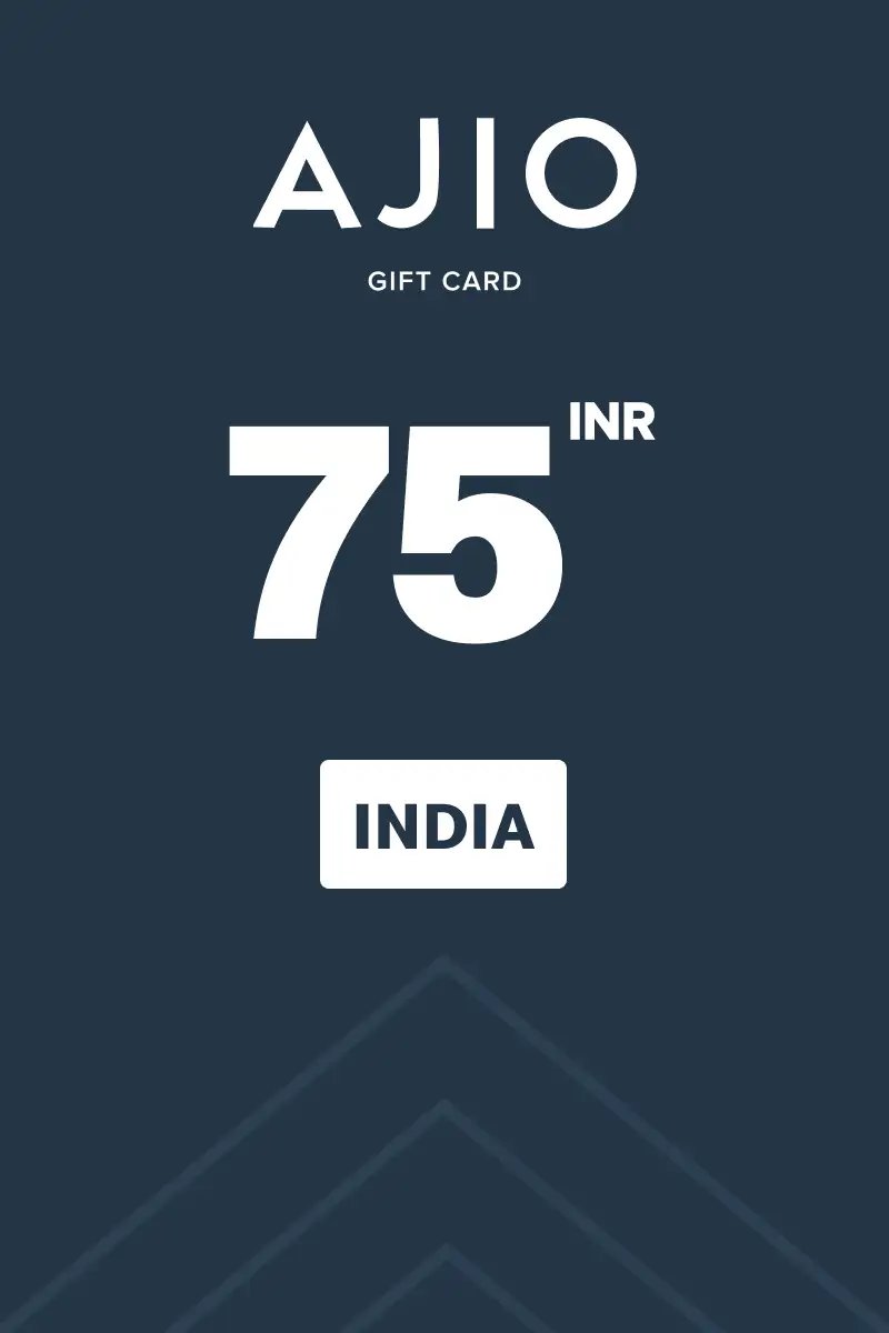 AJIO 75 INR Gift Card (India) - Digital Key