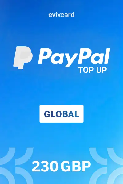 EvixCard PayPal 230 GBP Gift Card (Global) - Digital Key