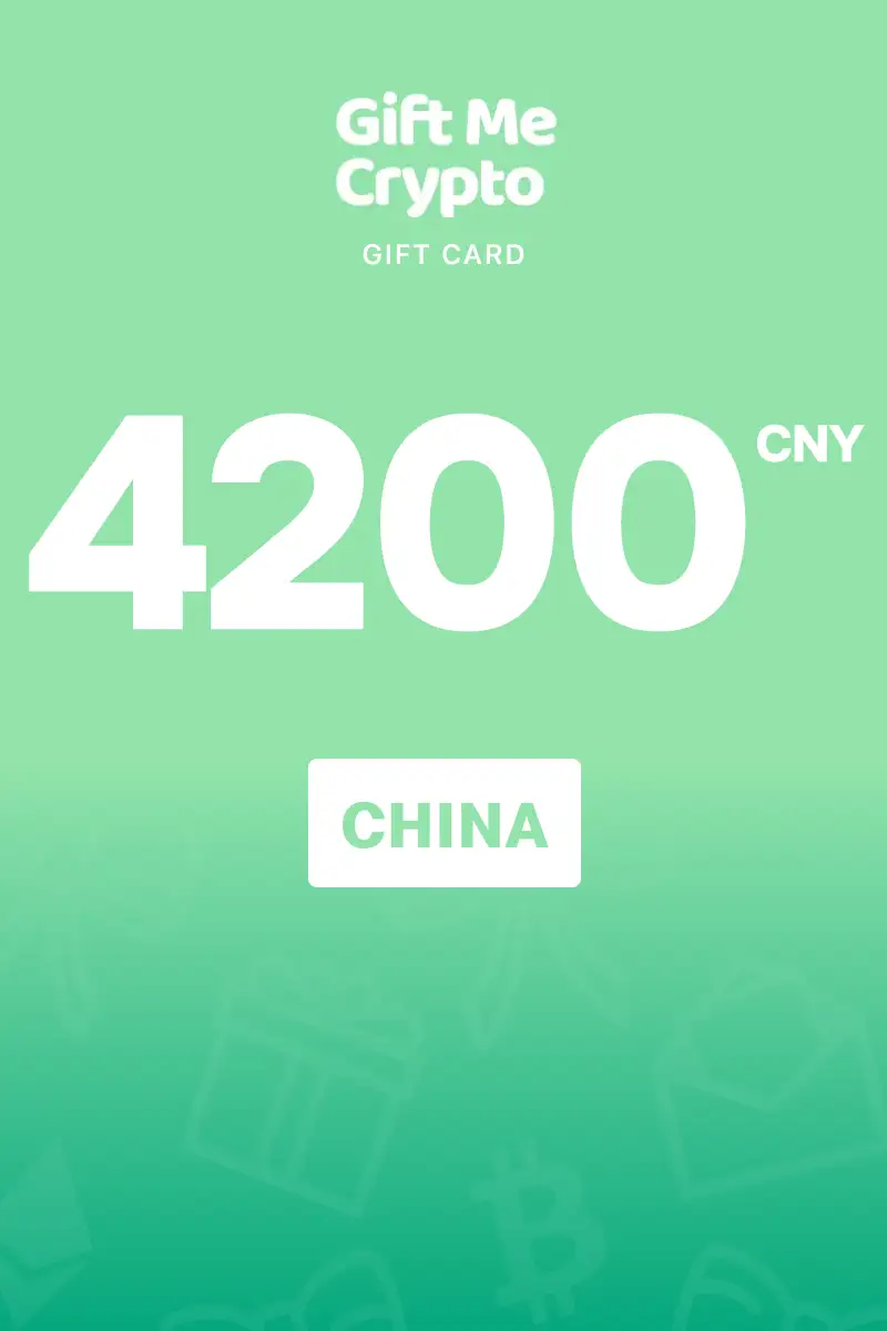 Gift Me Crypto 4200 CNY Gift Card (China) - Digital Key
