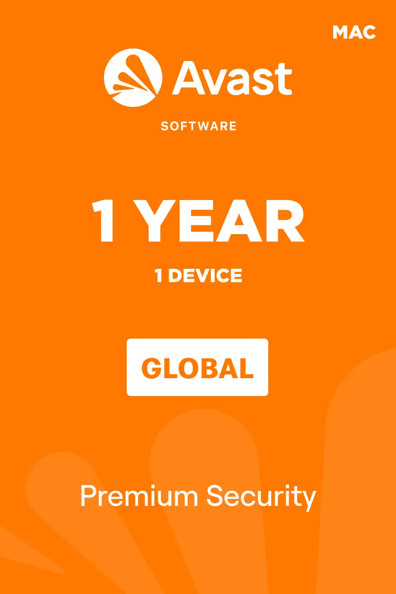 Avast Premium Security (Global) (Mac) 1 Device 1 Year - Digital Key