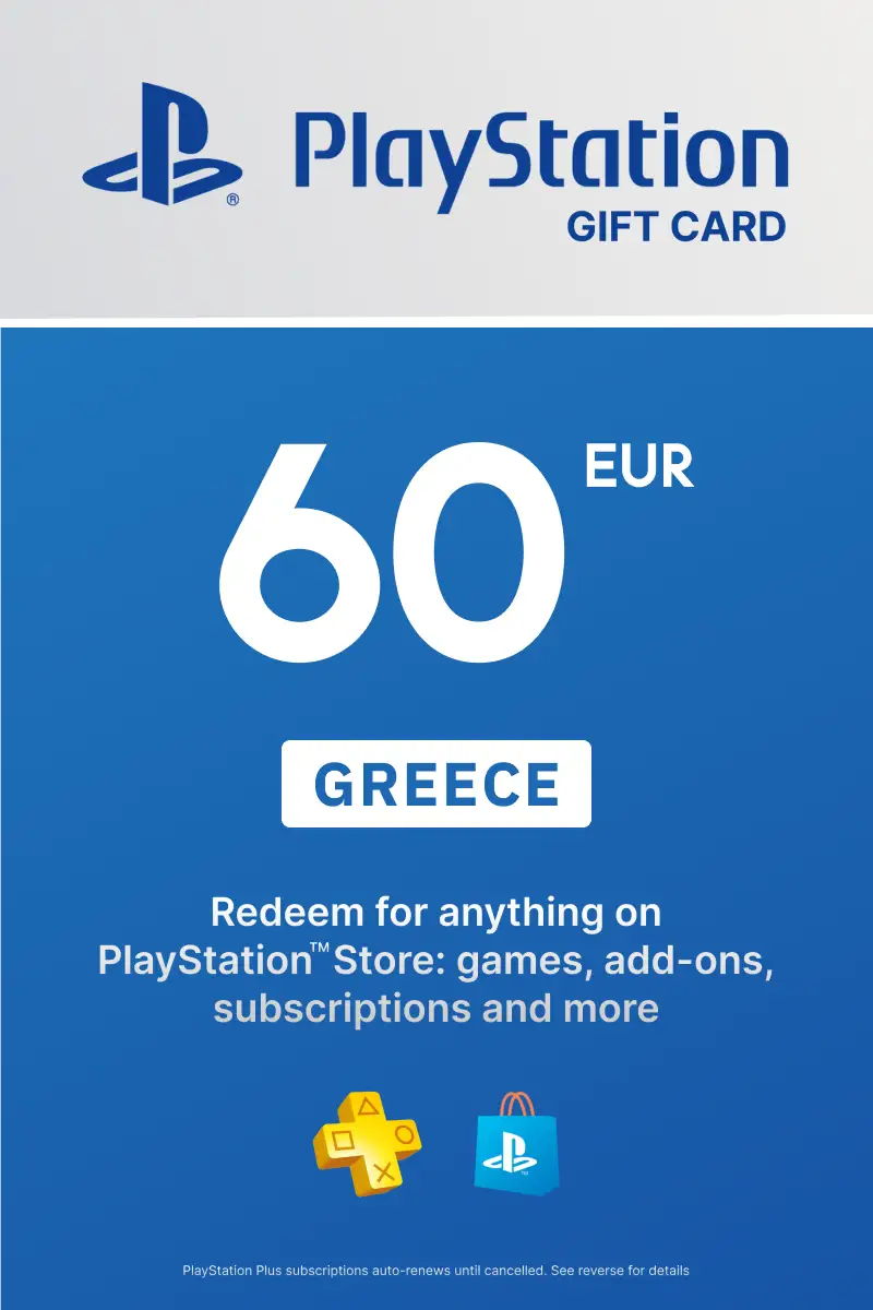 PlayStation Store 60 EUR Gift Card (Greece) - Digital Key