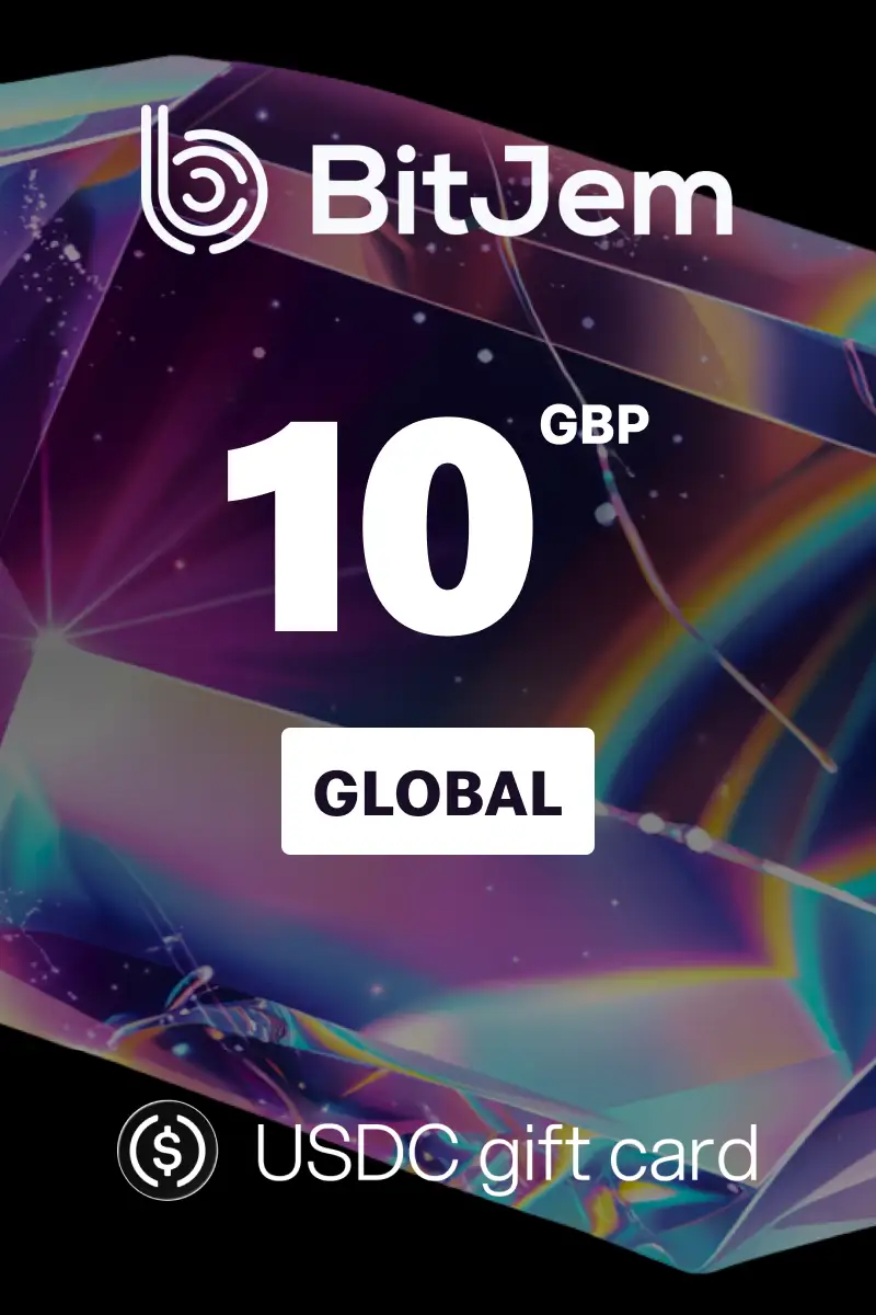 BitJem (USDC) 10 GBP Crypto Gift Card (Global) - Digital Key