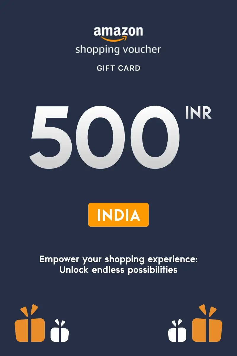 Amazon Shopping Voucher 500 INR Gift Card (India) - Digital Key