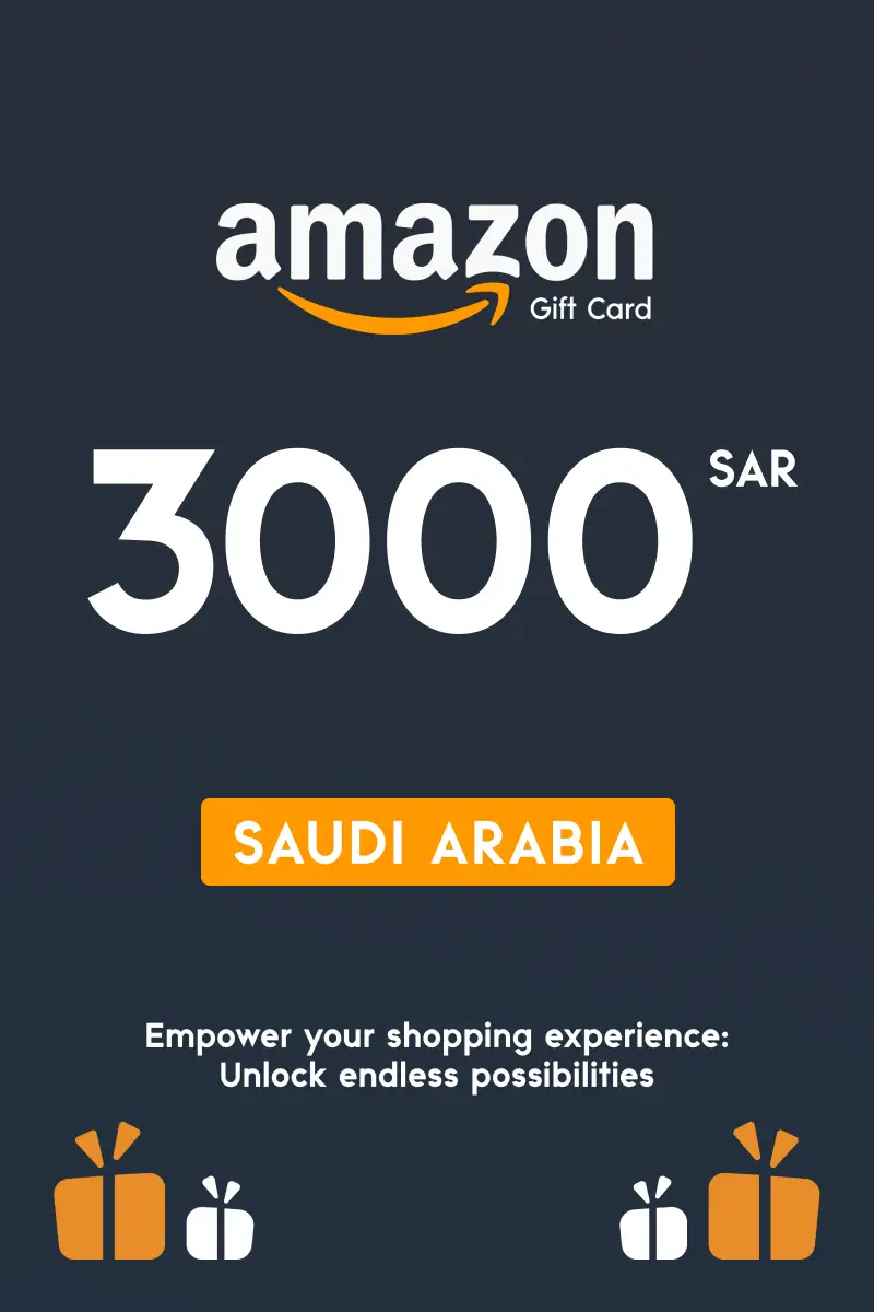 Amazon 3000 SAR Gift Card (Saudi Arabia) - Digital Key