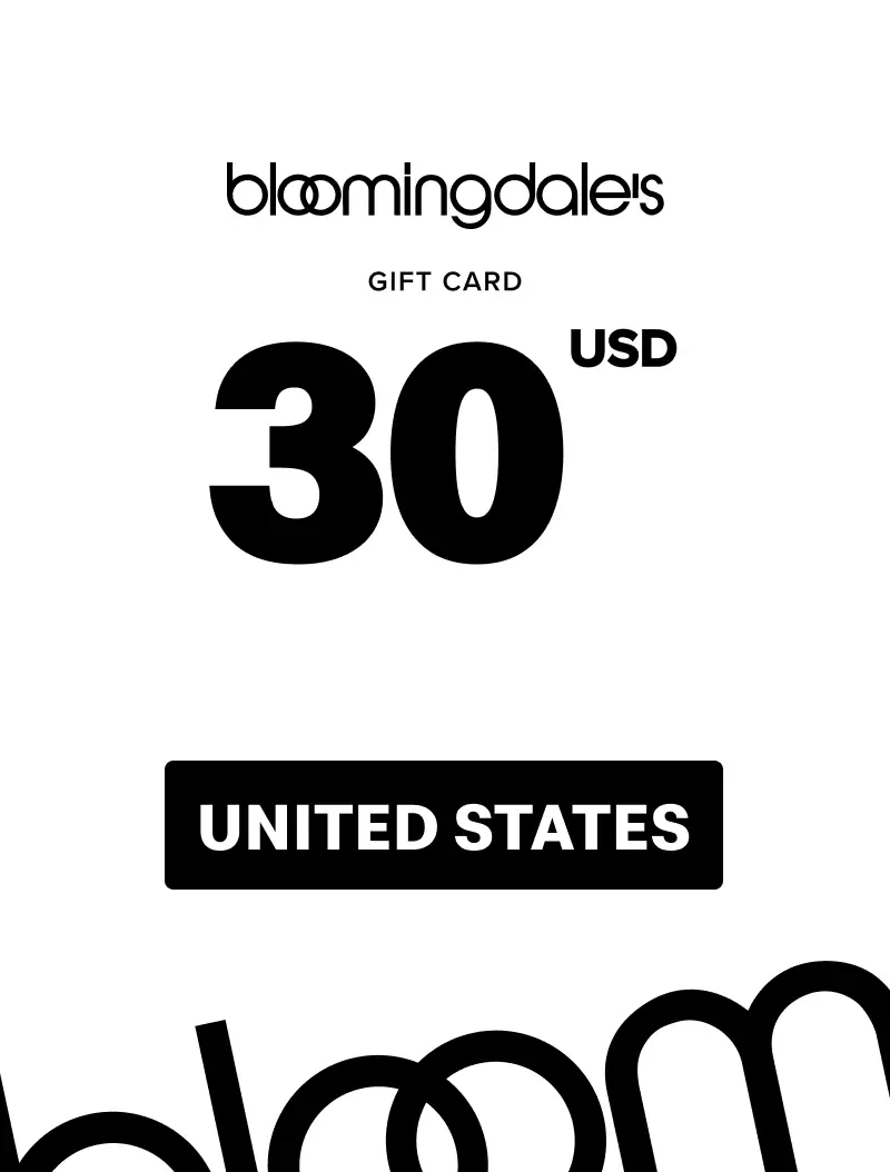 Bloomingdale's 30 USD Gift Card (United States) - Digital Key