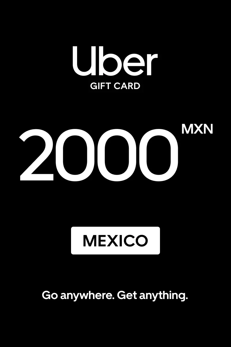 Uber 2000 MXN Gift Card (Mexico) - Digital Key