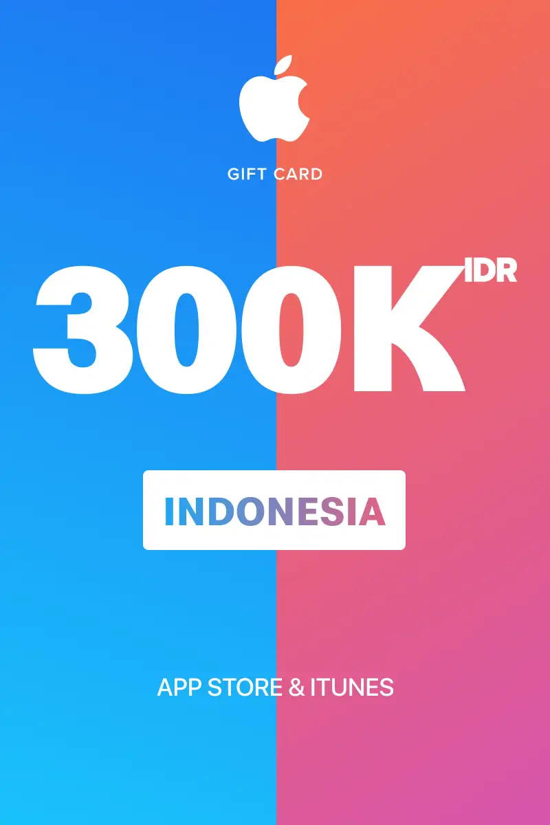 App Store and iTunes 300000 IDR Gift Card (Indonesia) - Digital Key
