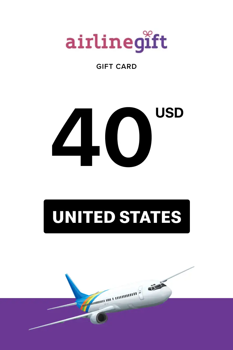 Airline Gift 40 USD Gift Card (United States) - Digital Key