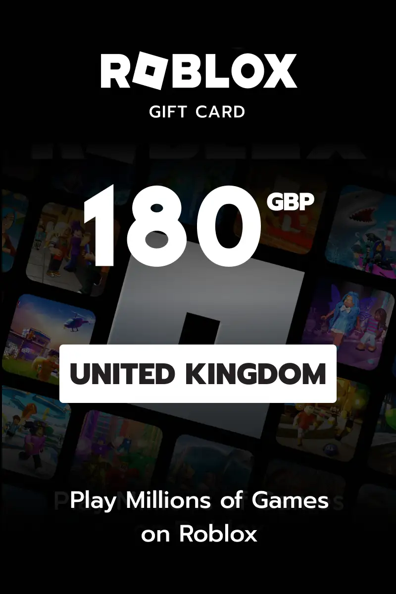 Roblox 180 GBP Gift Card (United Kingdom) - Digital Key