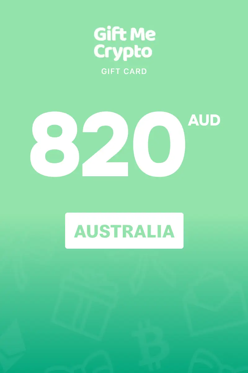 Gift Me Crypto 820 AUD Gift Card (Australia) - Digital Key