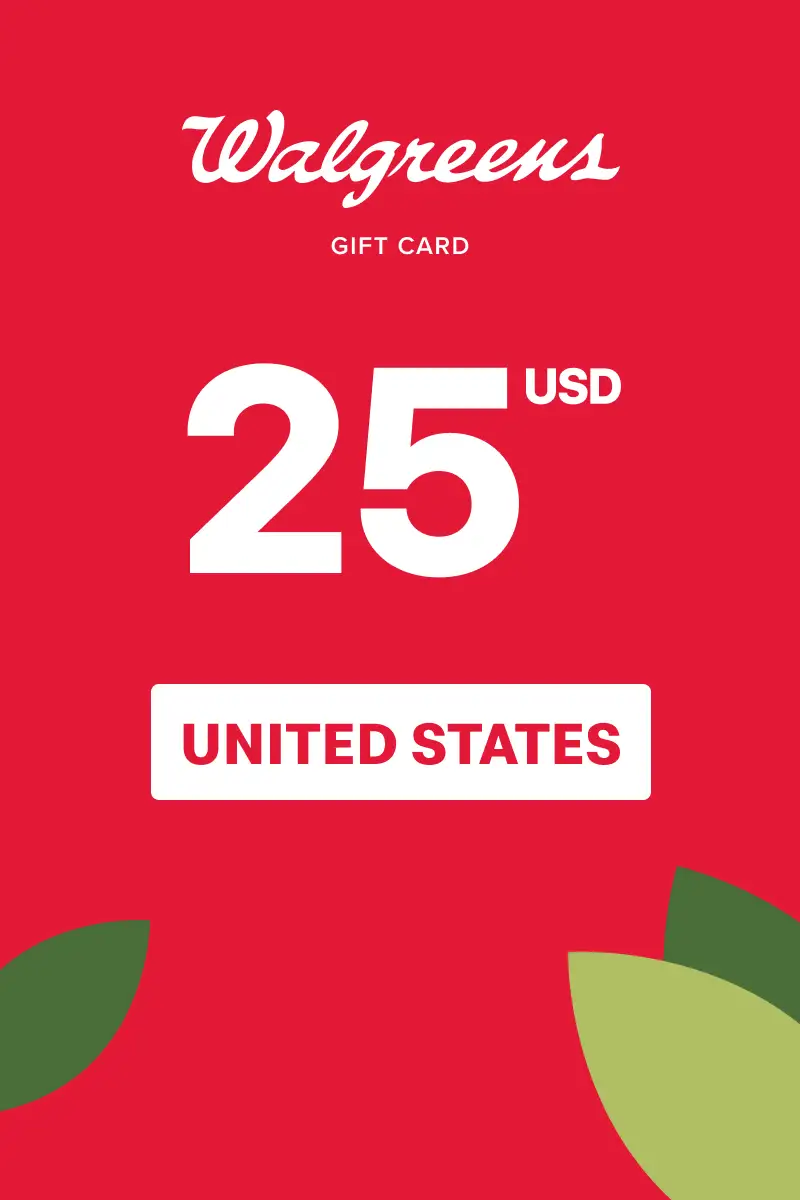 Walgreens 25 USD Gift Card (United States) - Digital Key
