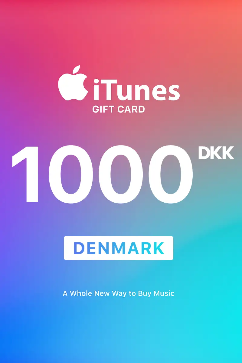 Apple iTunes 1000 DKK Gift Card (Denmark) - Digital Key