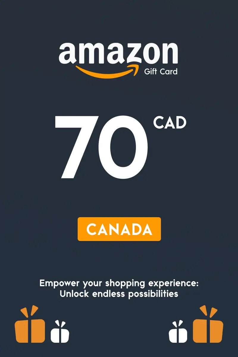 Amazon 70 CAD Gift Card (Canada) - Digital Key