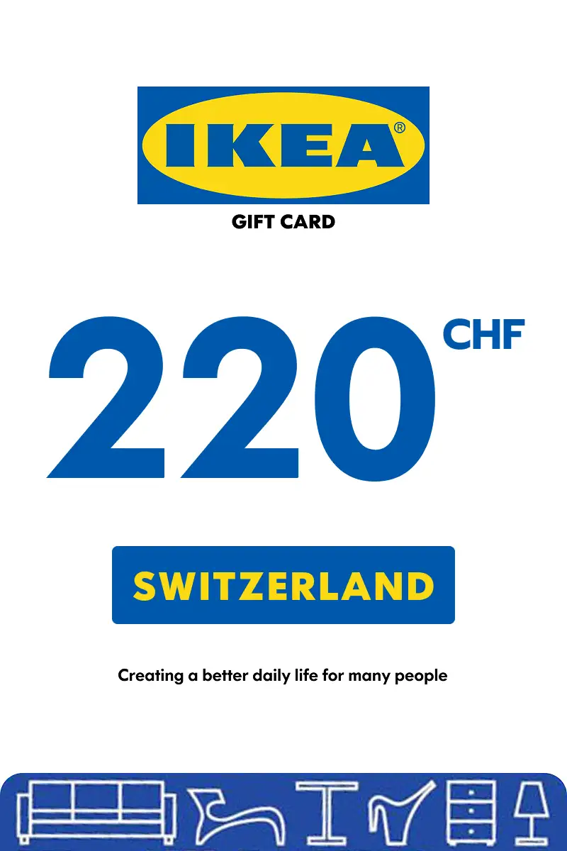 IKEA 220 CHF Gift Card (Switzerland) - Digital Key