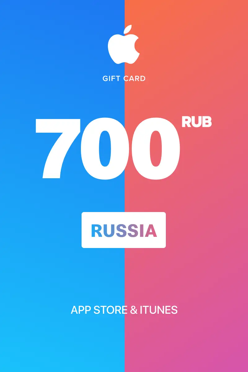 App Store and iTunes 700 RUB Gift Card (Russia) - Digital Key