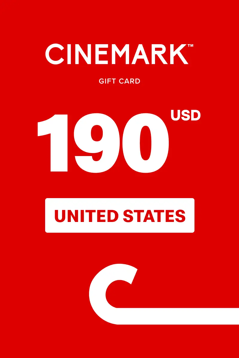 Cinemark 190 USD Gift Card (United States) - Digital Key