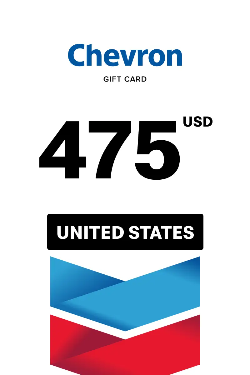 Chevron 475 USD Gift Card (United States) - Digital Key