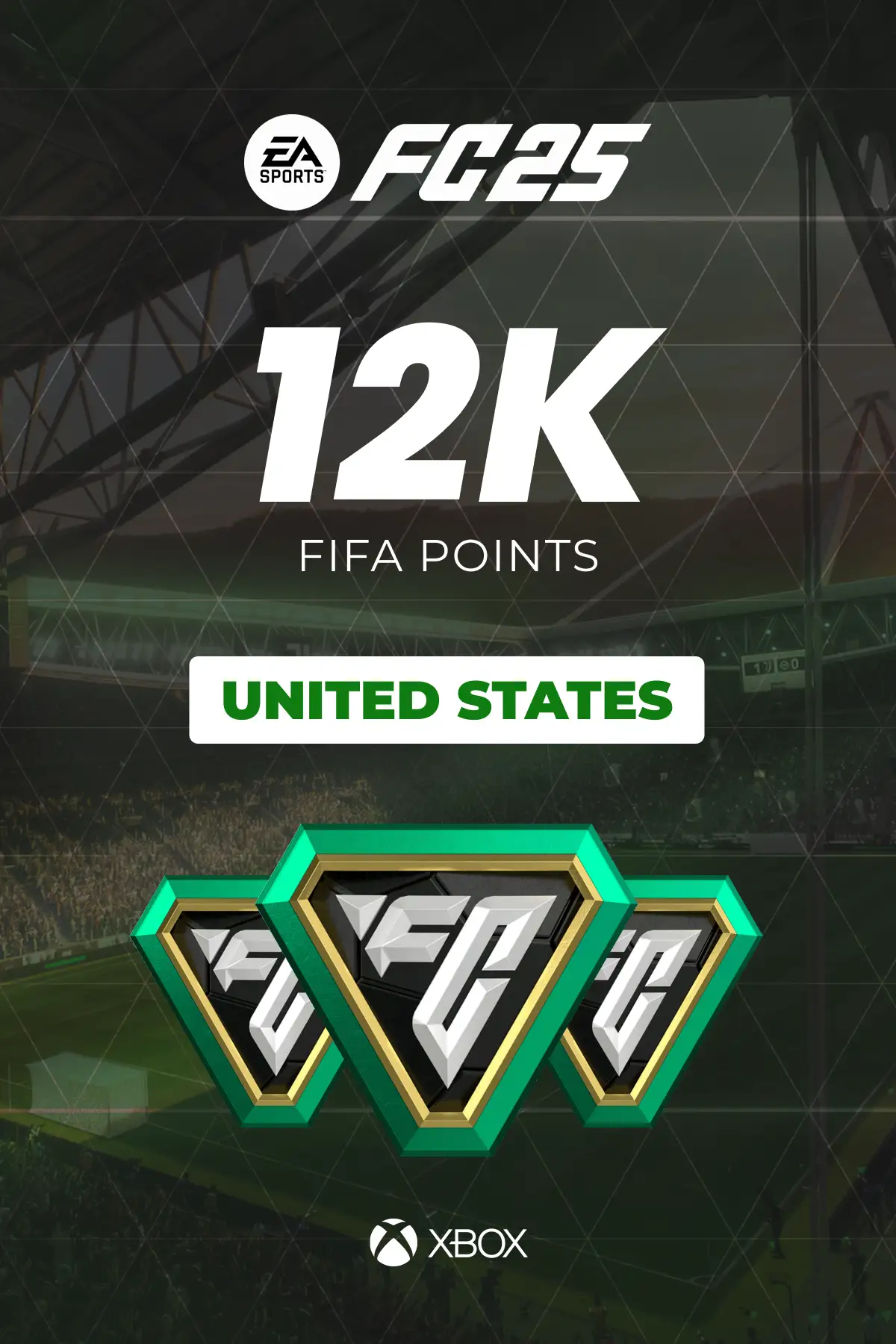 EA SPORTS FC 25 - 12000 FC Points (United States) (Xbox One / Xbox Series X|S) - Xbox Live - Digital Key