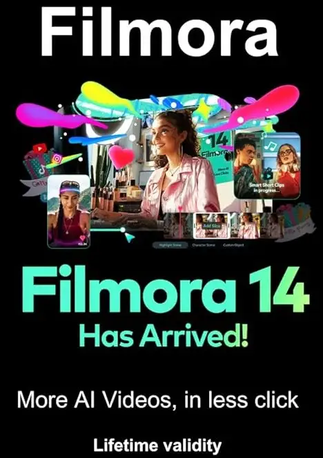 Wondershare Filmora 14 Video Editor (Global) 1 Device lifetime - Digital Key