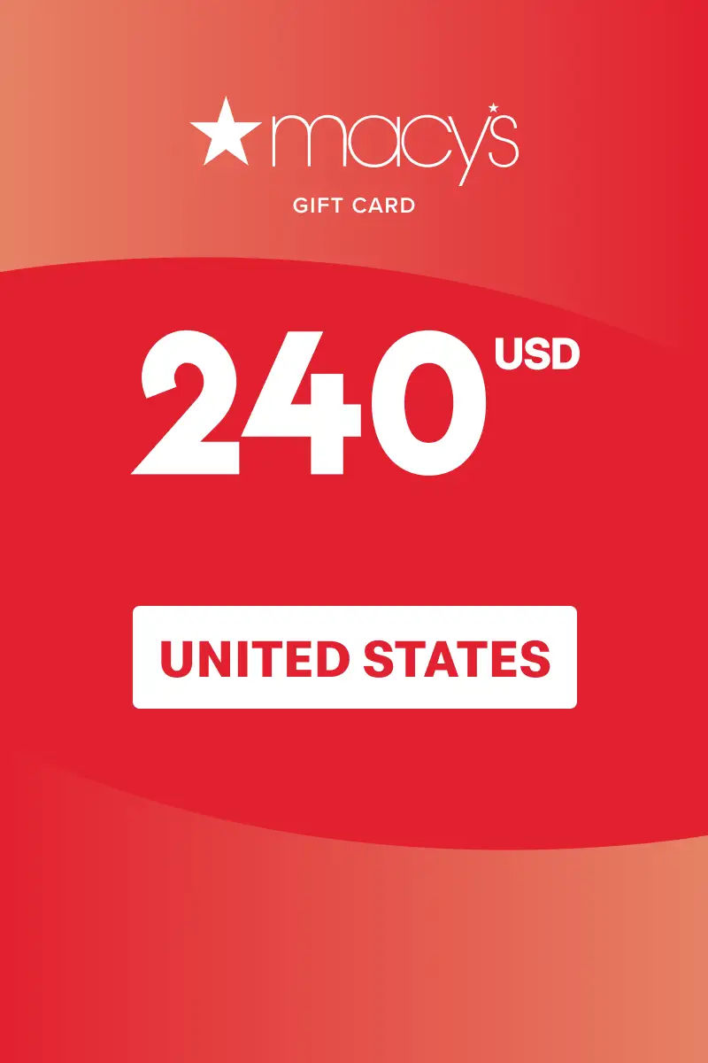 Macy's 240 USD Gift Card (United States) - Digital Key
